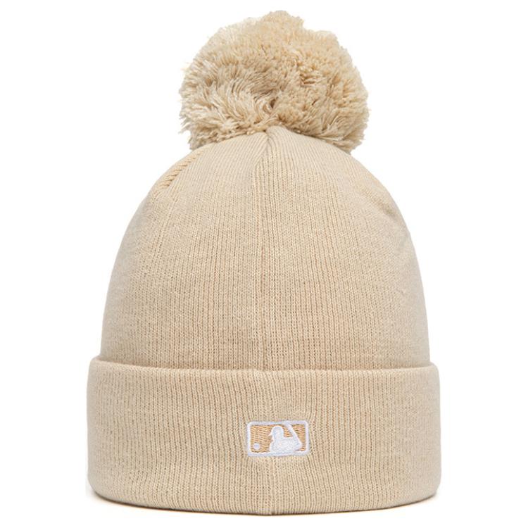 

New Era Акриловая вязаная шапка унисекс бежевая, Beige