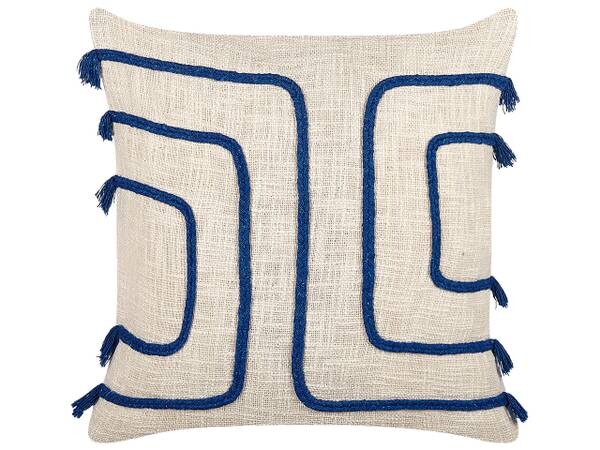 

Декоративная подушка Beliani PLEIONE, 45x45x45 см цвет beige/blau/creme