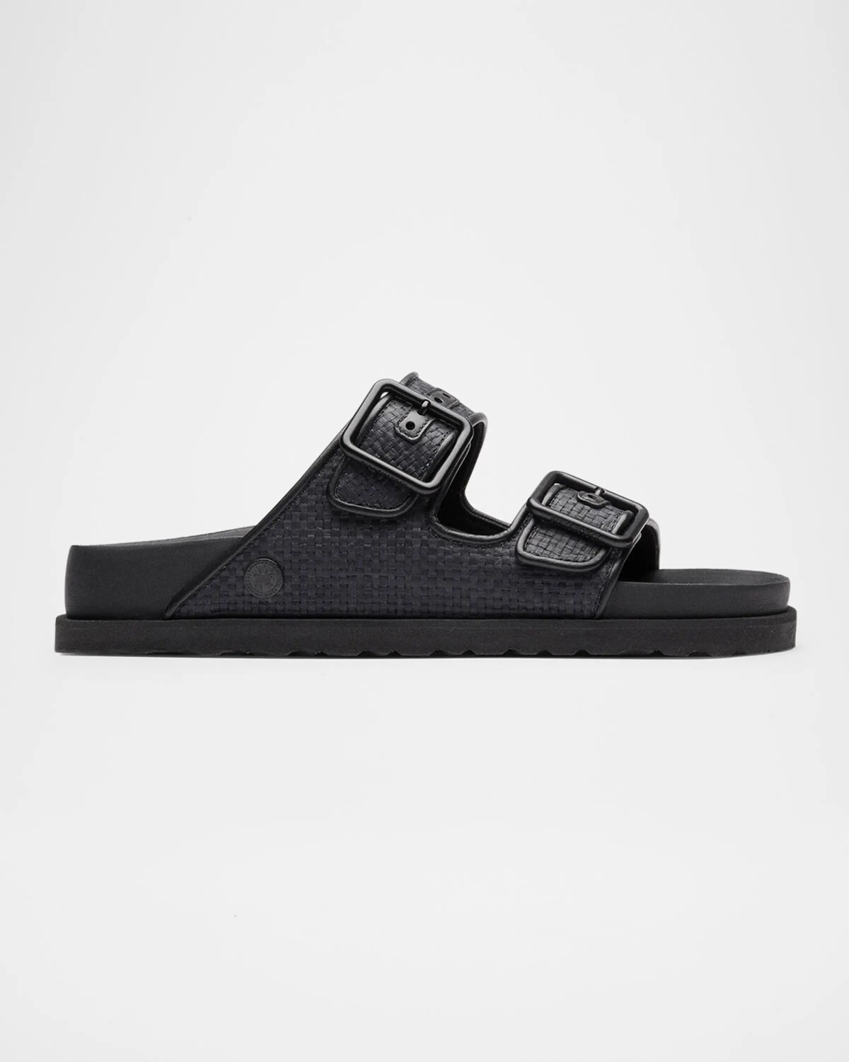 Сандалии Arizona из рафии с двойной пряжкой 1774 Birkenstock, черный