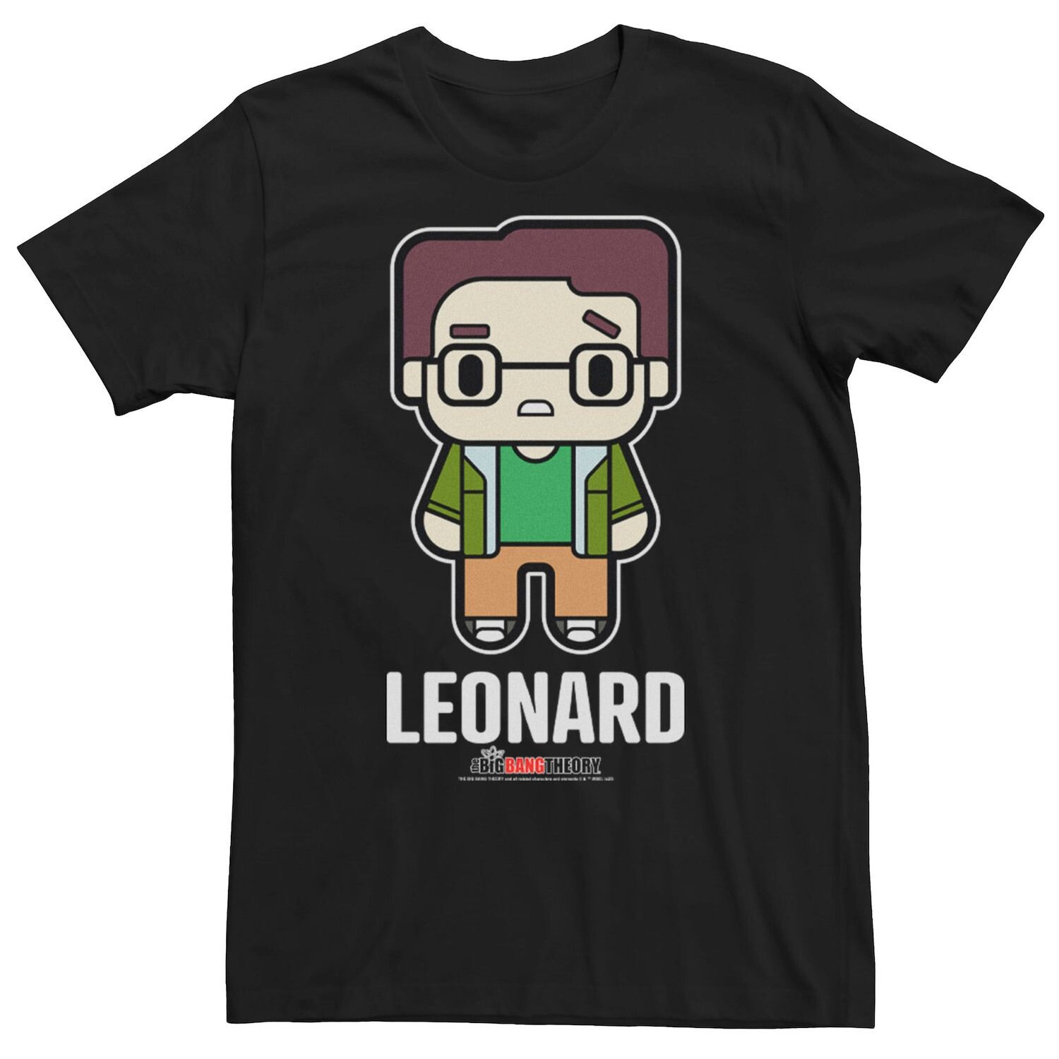 

Мужская футболка The Big Bang Theory Chibi Leonard Licensed Character