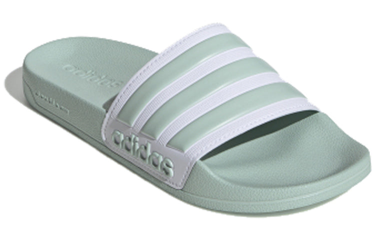 Слипоны (WMNS) adidas neo Adilette Shower 'Green' EG1885, зеленый — фото 3