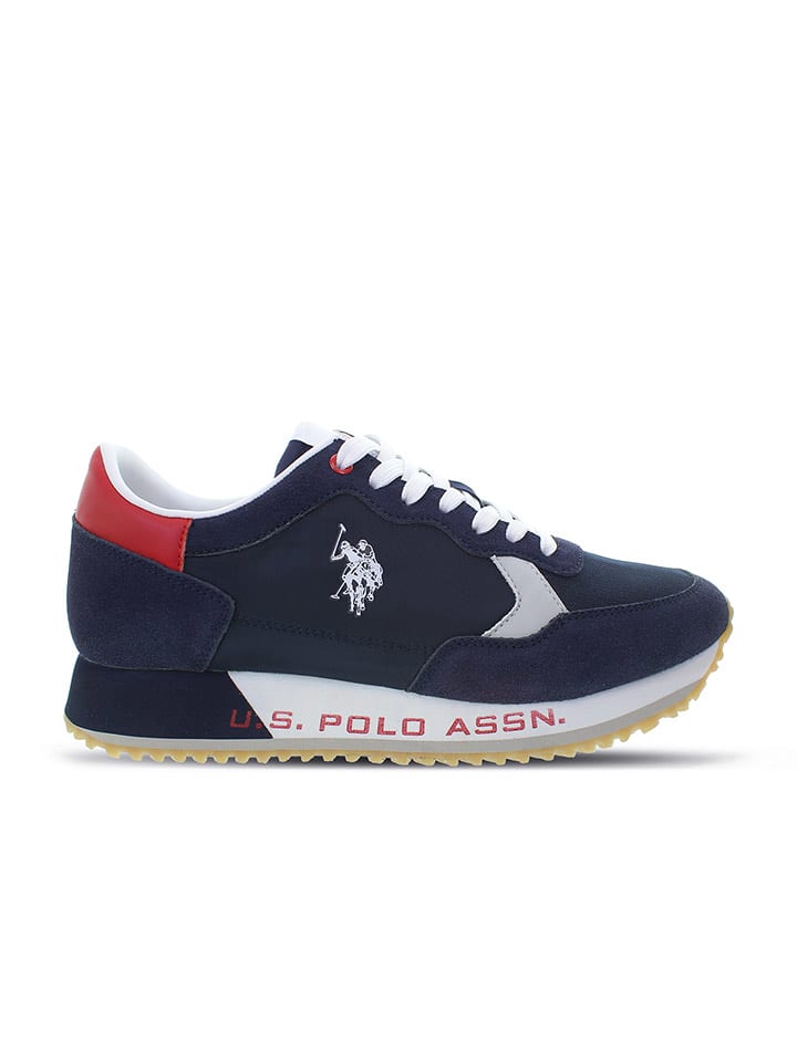 

Кроссовки на шнуровке U.S. Polo Assn., темно-синий