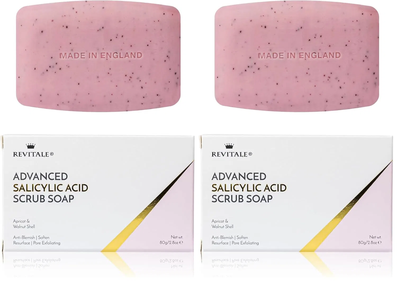 Отшелушивающее мыло с салициловой кислотой BHA Revitale Advanced, 2 x 80 г Revitale