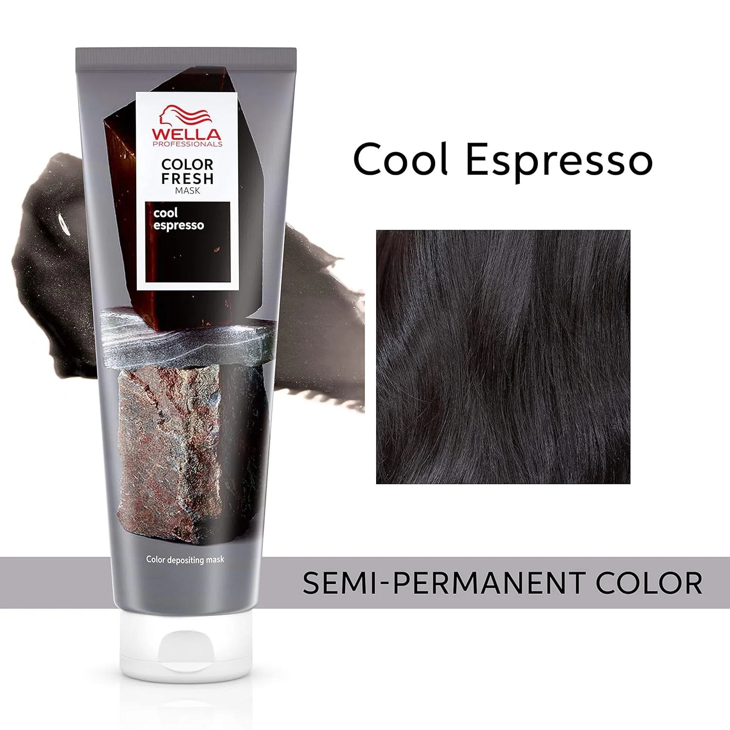 Wella Color Fresh Mask, восстанавливающая маска для волос с авокадо, 150 мл 148 мл (2 шт.), Cool Espresso — фото 2