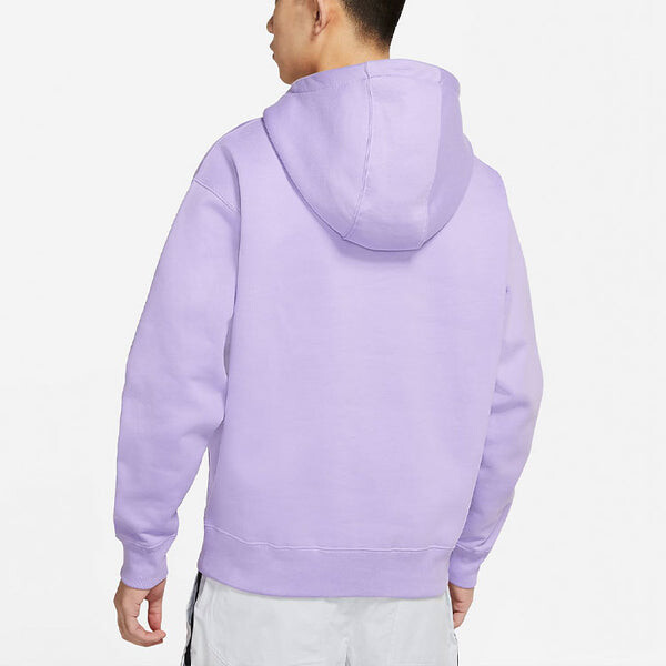 Толстовка Men's Nike Logo Embroidered Solid Color Fleece Lined Purple, фиолетовый — фото 2