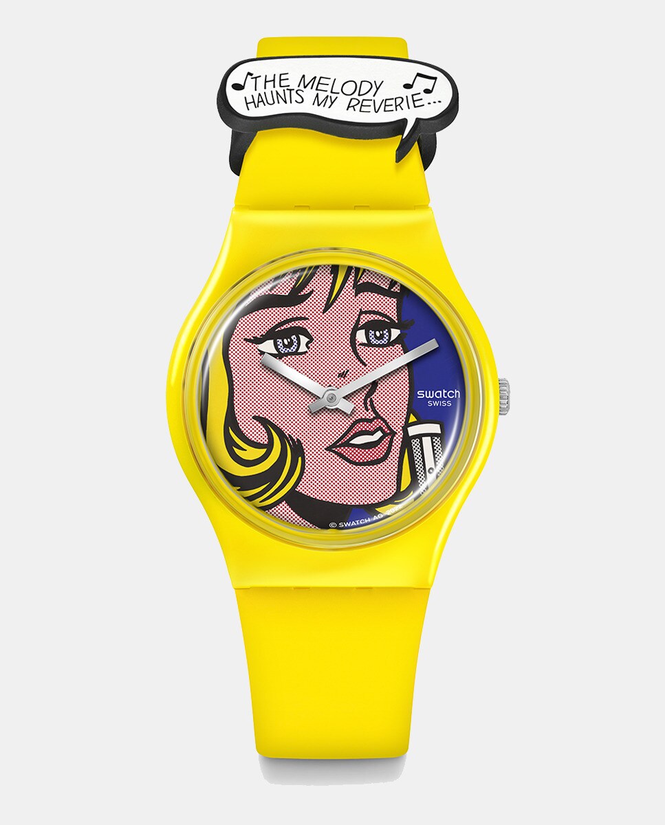 

Art Journey SO28Z117 Биосиликоновые желтые женские часы Swatch, желтый