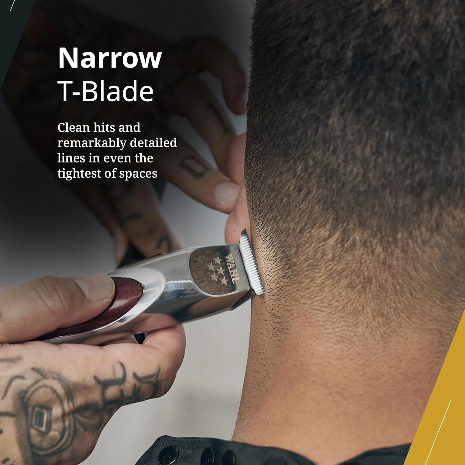 Т-образное лезвие Wahl Professional Align, высокоточная замена, нержавеющая сталь, простая установка, долговечное, подходит для триммеров Align. — фото 3