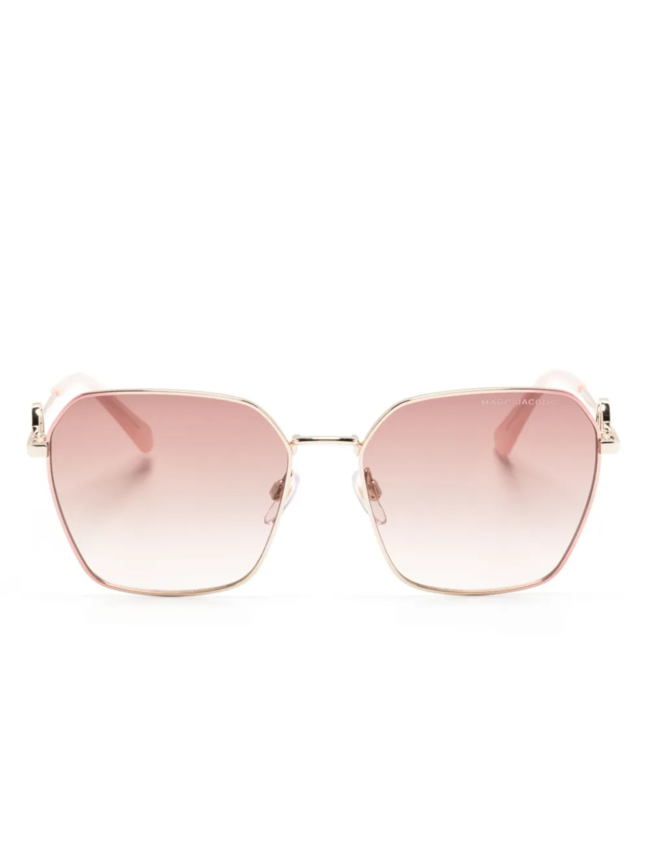 

Marc Jacobs Eyewear солнцезащитные очки в геометричной оправе, золотой