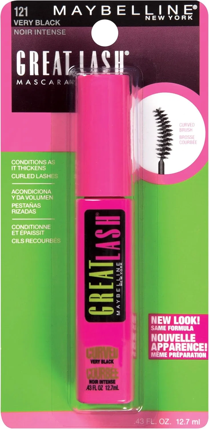 Тушь для ресниц изогнутая Great Lash Curved Brush Very Black MAYBELLINE 0.43 fl oz — фото 3
