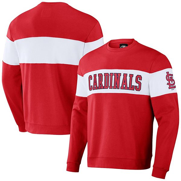 

Мужской свитшот с полосками st louis cardinals красный Darius Rucker Collection By Fanatics