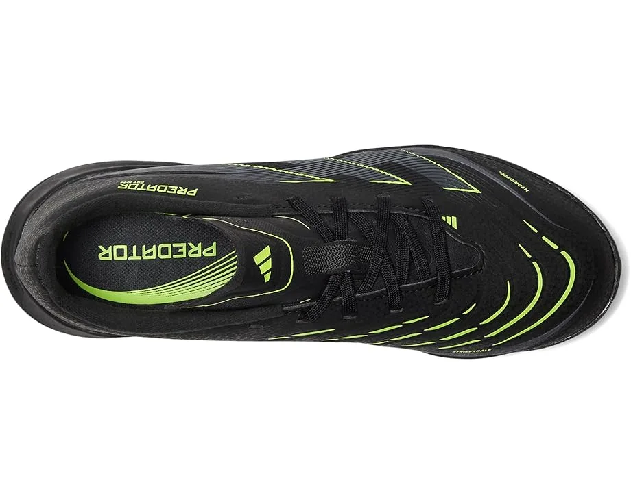 Кроссовки Adidas Kids League Predator Turf Cleats (Little Kid/Big Kid), Black/Carbon/Lucid Lemon — фото 2