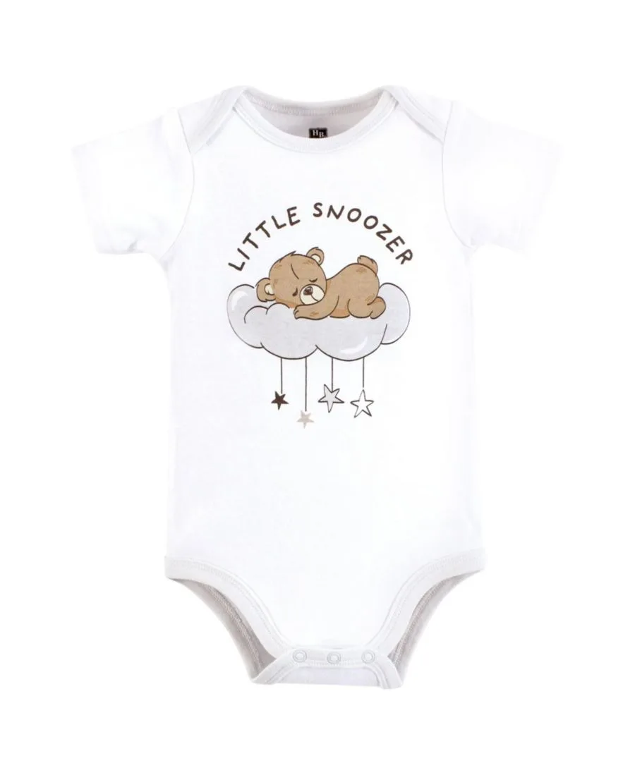 Комплект из трех мягких хлопковых боди Hudson Baby, Dreamy Teddy — фото 3