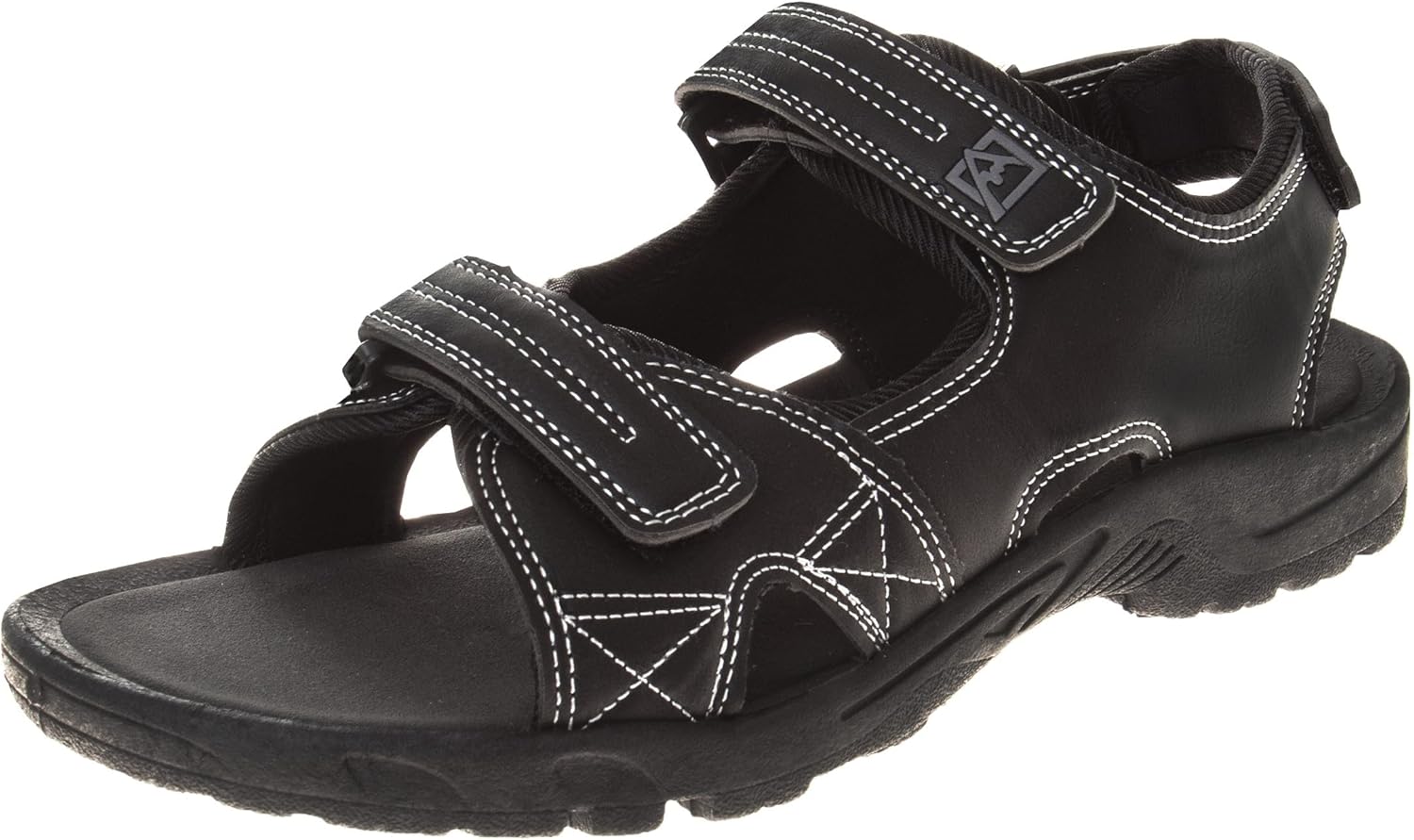 

Мужские сандалии Avalanche с открытым носком, регулируемым ремешком - водонепроницаемые рыбацкие сандалии для лета, пляжа и водных видов спорта, черный