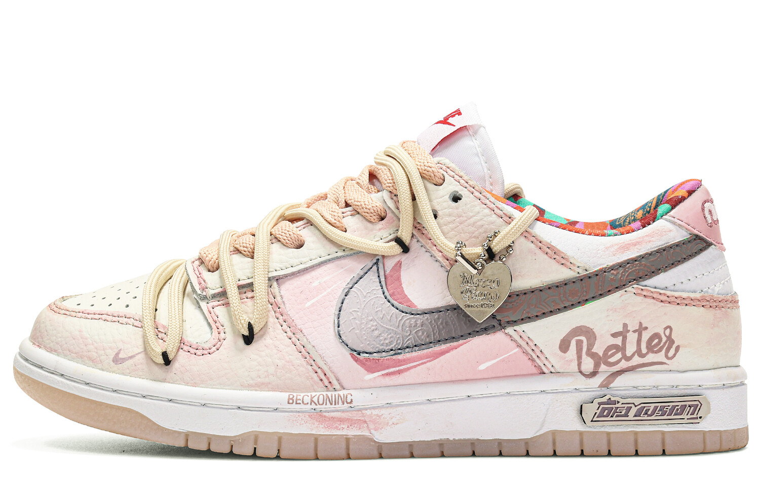 

Кроссовки Nike Dunk Skateboard Shoes Women's Low-Top Pink, Розовый, Кроссовки Nike Dunk Skateboard Shoes Women's Low-Top Pink