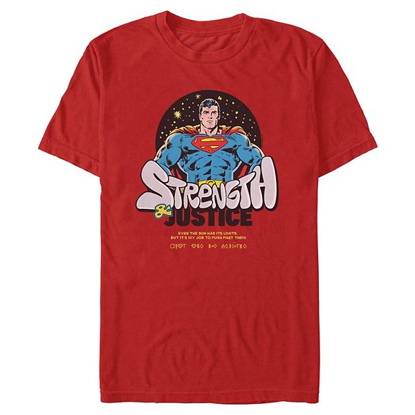

Футболка с принтом Superman Strength & Justice Licensed Character