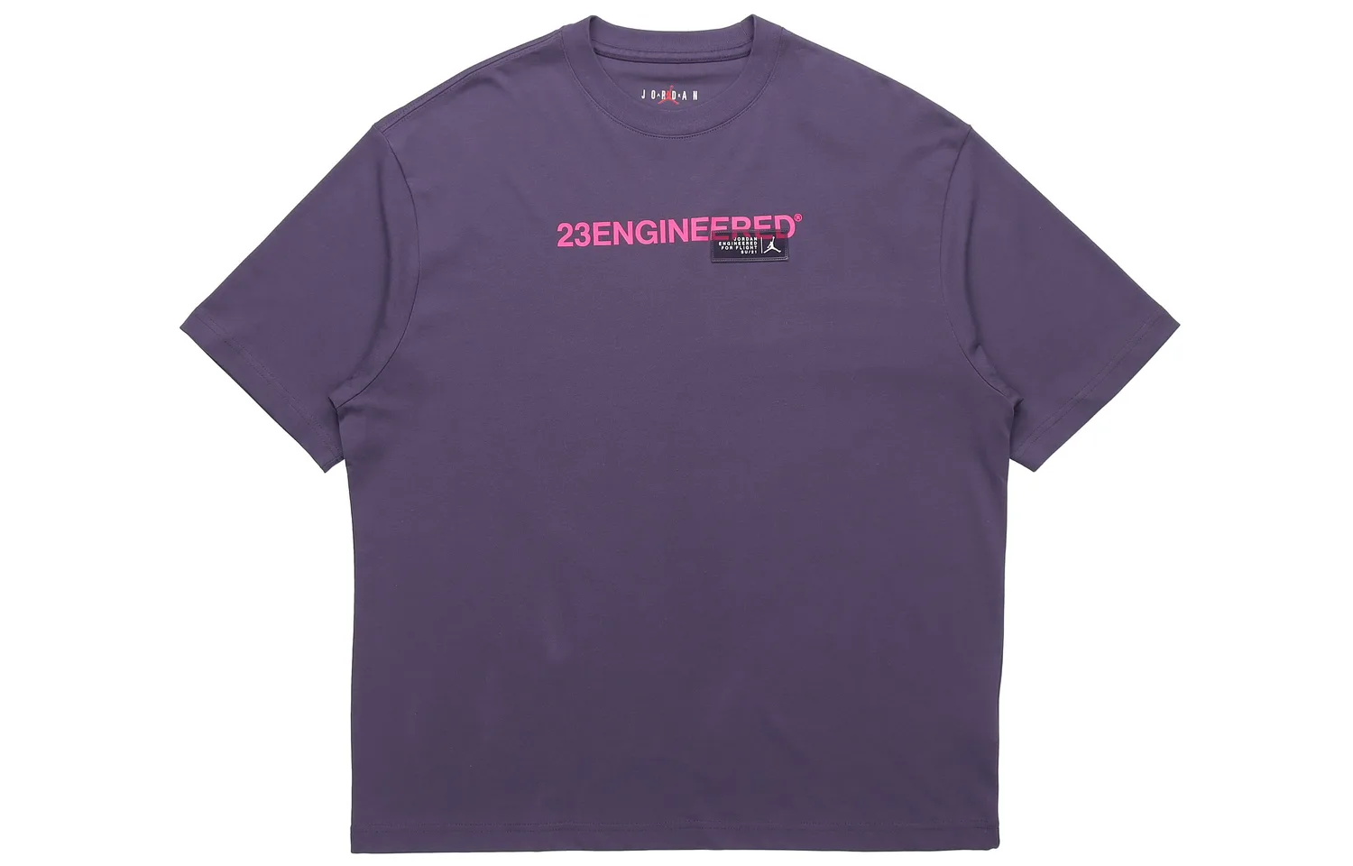 Jordan Футболка мужская Purple Crew Neck Moderate Straight Fit