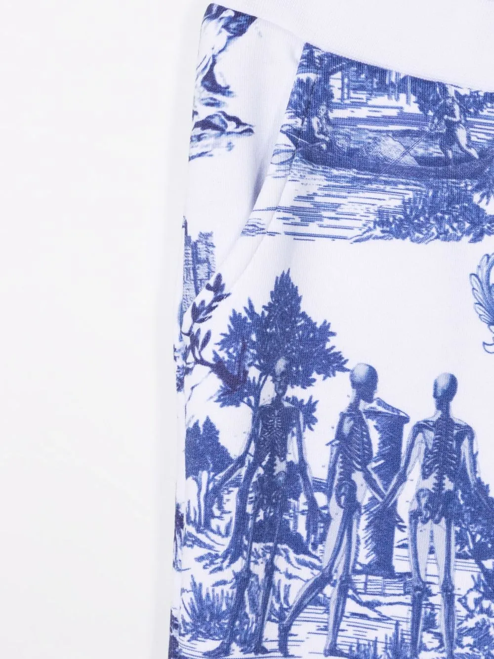 Спортивные брюки En PLEIN с принтом Philipp Plein Junior, белый — фото 3