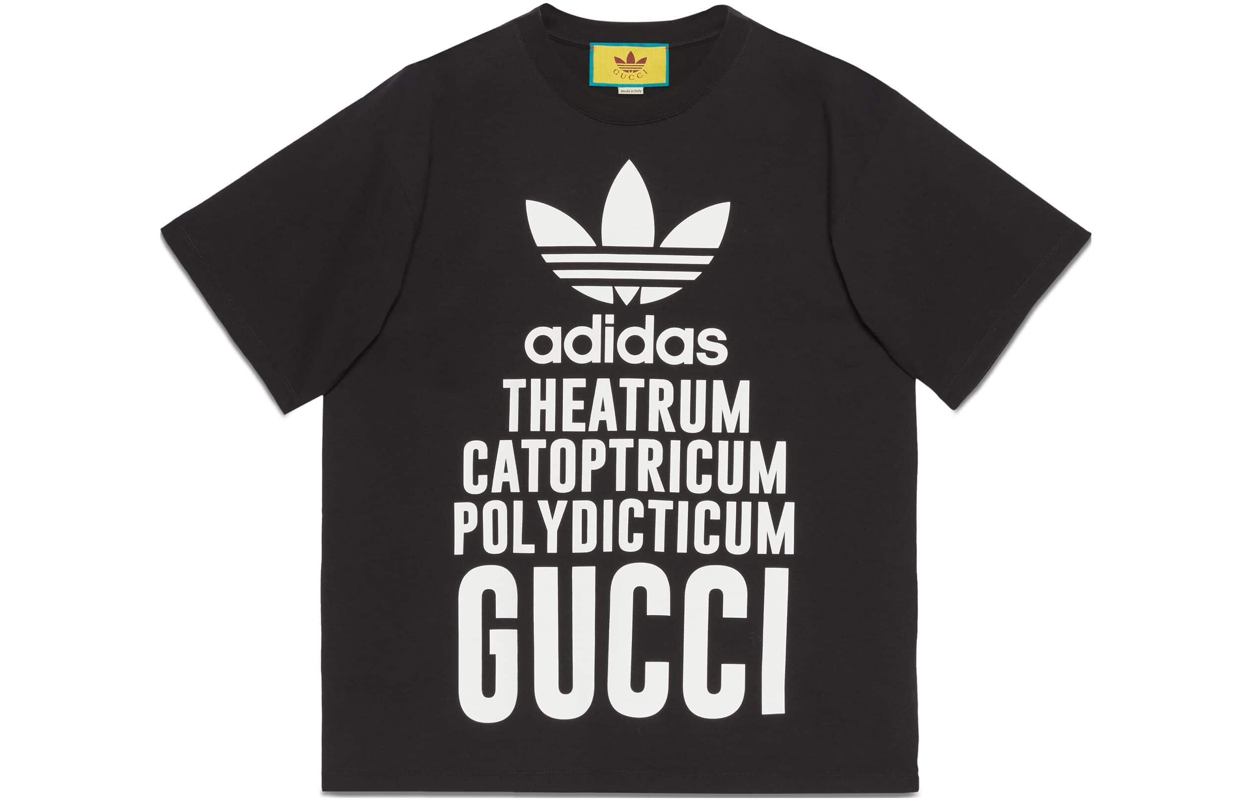 

Футболка мужская Adidas x Gucci, белый / черный