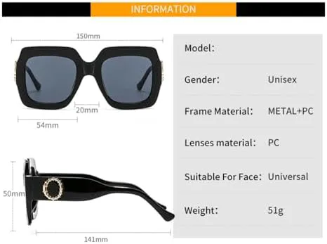 

Солнцезащитные очки большого размера 2027 года для женщин и мужчин, винтажные женские солнцезащитные очки с защитой от УФ-излучения UV400 MTZJH, Black Pink