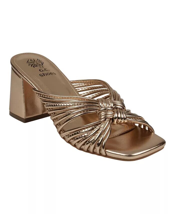 

Женские босоножки Josie на каблуке с ремешками GC Shoes, золото