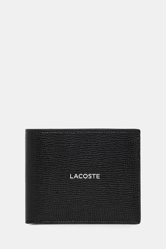 

Кожаный кошелек GIFTBOX Lacoste, черный