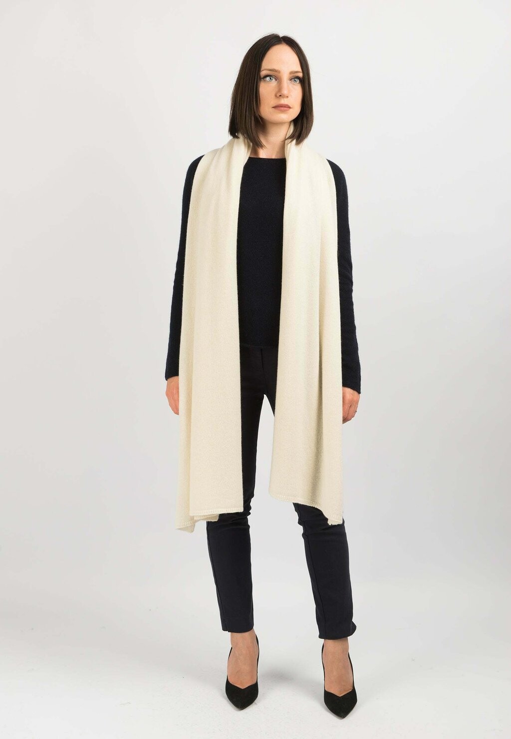 

Шарф Dalle Piane Cashmere, белый