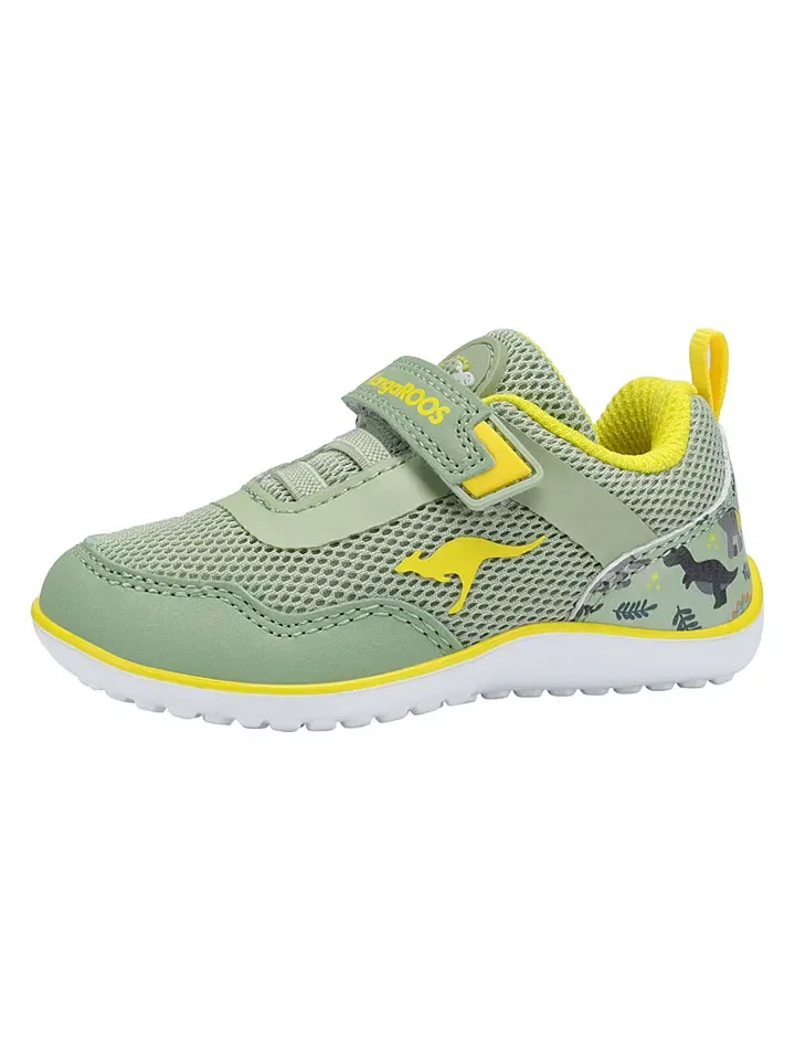Кроссовки дышащие Kangaroos зеленые