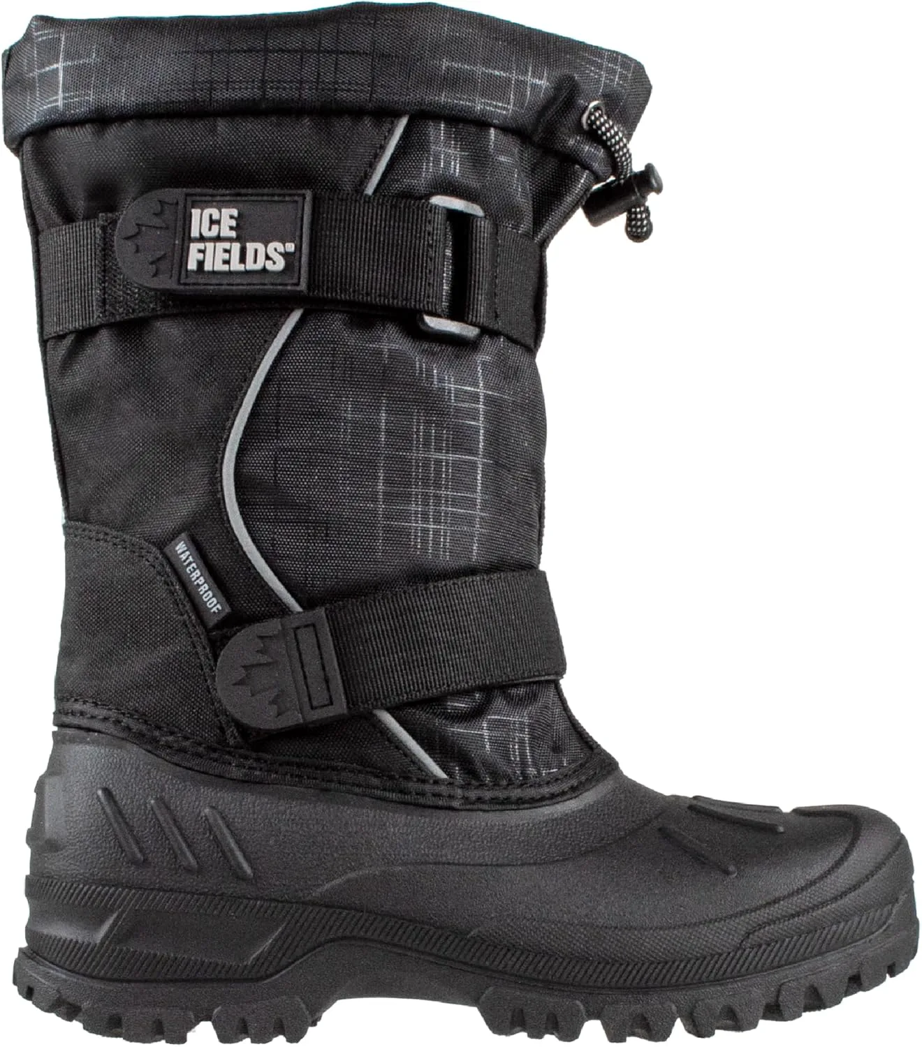 Зимние ботинки Ice Fields Darrell Little and Big Kid High Snow, теплые, утепленные, водонепроницаемые, черный