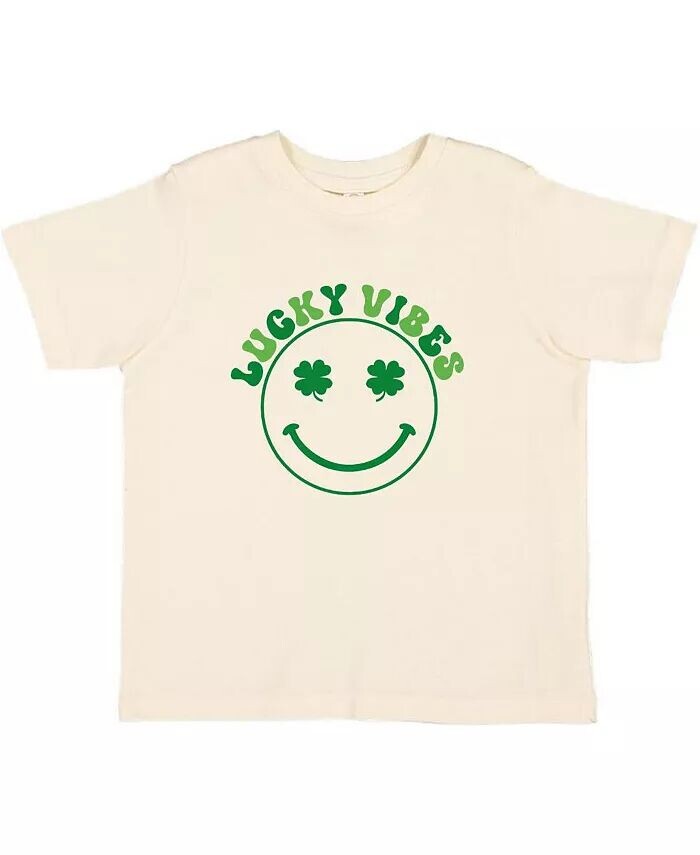 

Футболка с коротким рукавом Lucky Vibes ко Дню Святого Патрика для малышей Sweet Wink, коричневый/бежевый