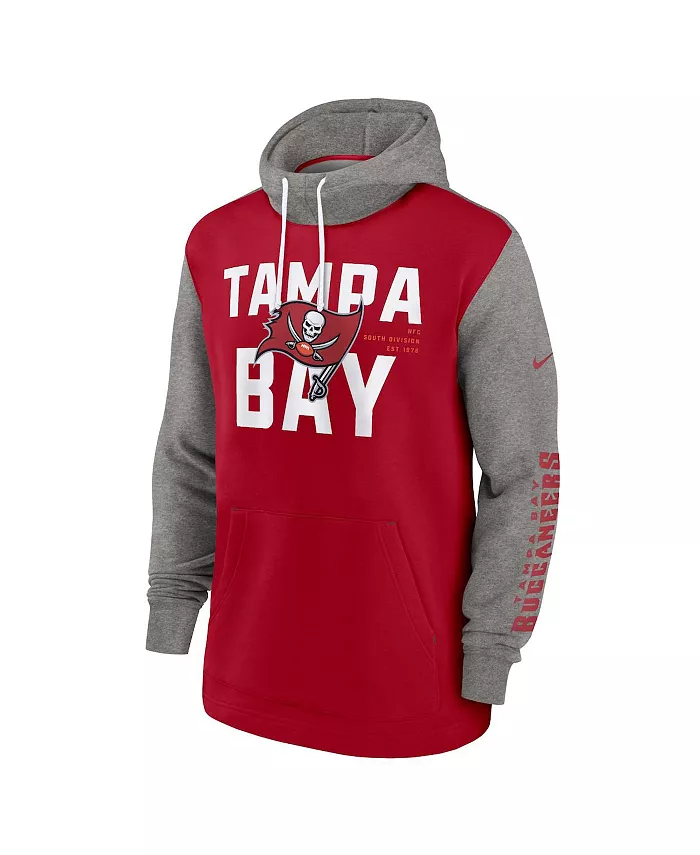 Мужская модная худи с цветными блоками Tampa Bay Buccaneers красного цвета Nike — фото 3