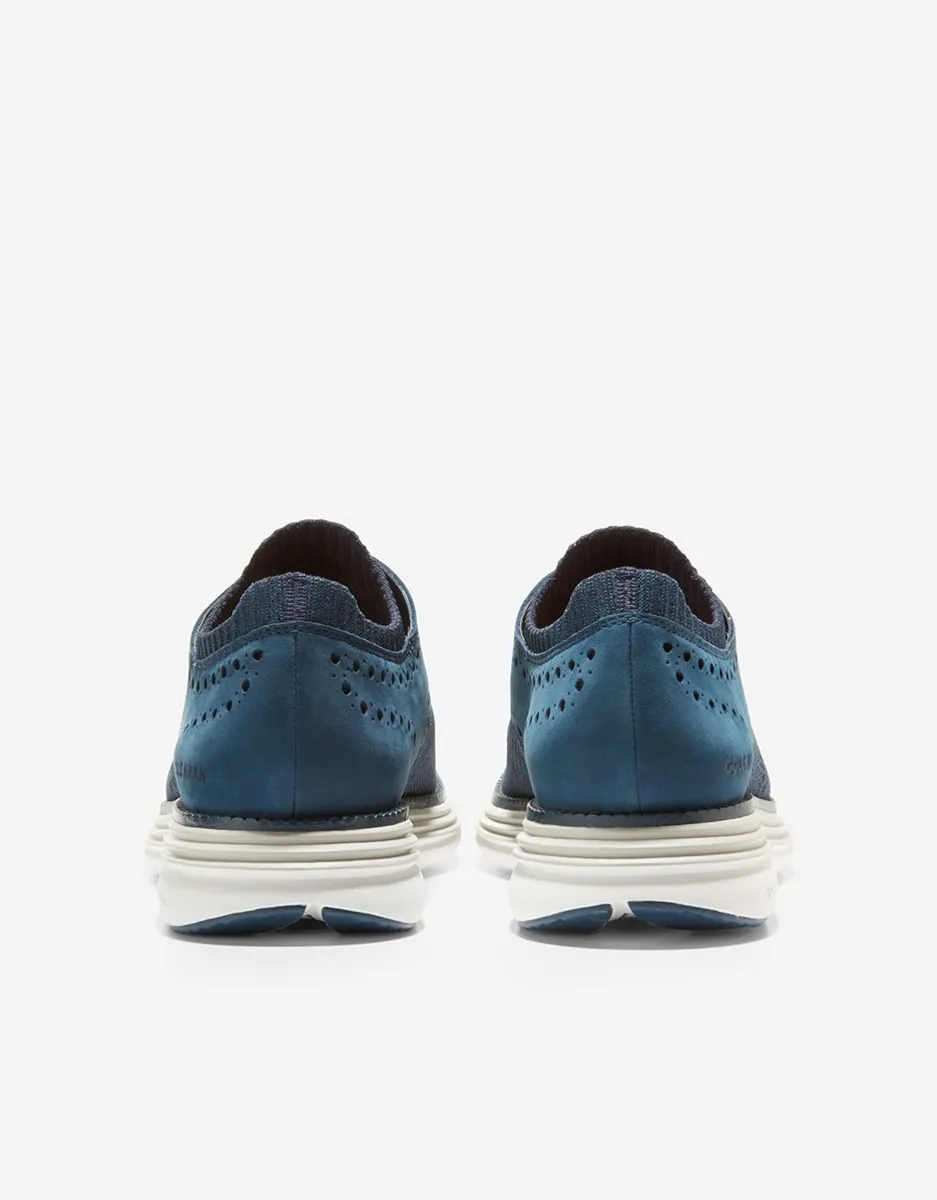 Мужские туфли на шнуровке из ткани Stitchlite Cole Haan, синий — фото 3