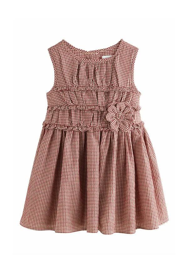 Повседневное платье стандартного кроя Next, Chocolate Brown Gingham — фото 4