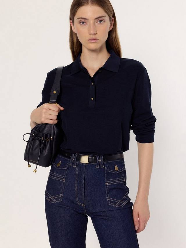 

Топ Hilary из чистой шерсти Gerard Darel, Navy