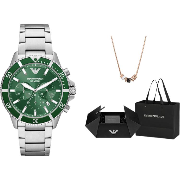 

Хронограф World Explorer из нержавеющей стали EMPORIO ARMANI