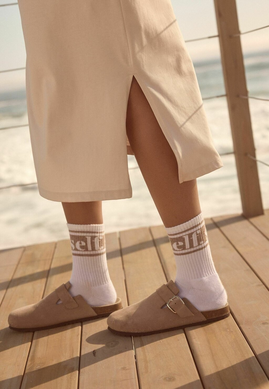 

Платье из джерси TALL, REGULAR FIT Self., бежевый