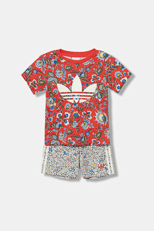 

Детский хлопковый комплект Adidas Originals, красный