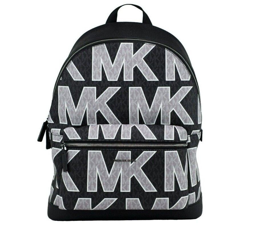 

Черный рюкзак с графическим логотипом из ПВХ, сумка для книг Michael Kors
