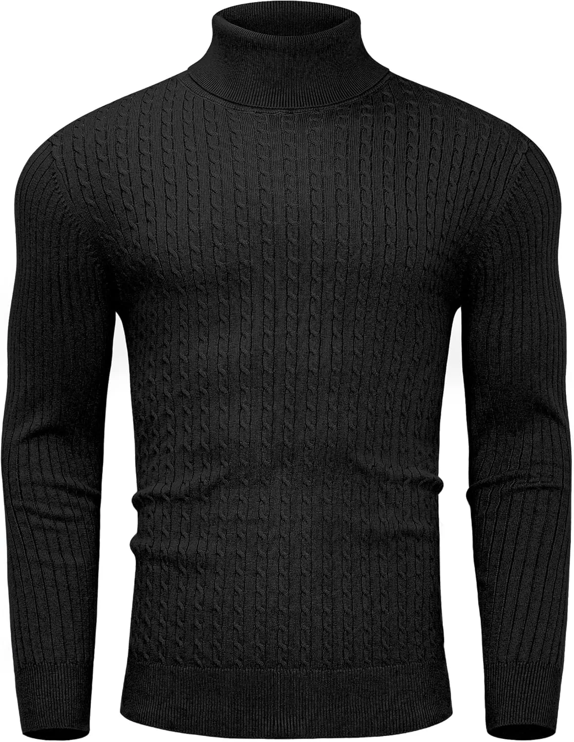 

Мужской свитер Alimens & Gentle с воротником-гольф, Slim Fit, кабельная вязка