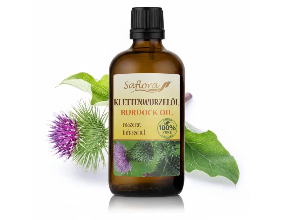 Репейное масло Arctium Lappa Root Oil, 100 мл Saflora