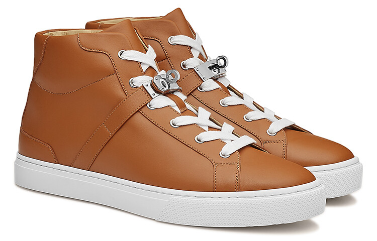 Кроссовки мужские Hermès Daydream Skateboarding, коричневый — фото 3