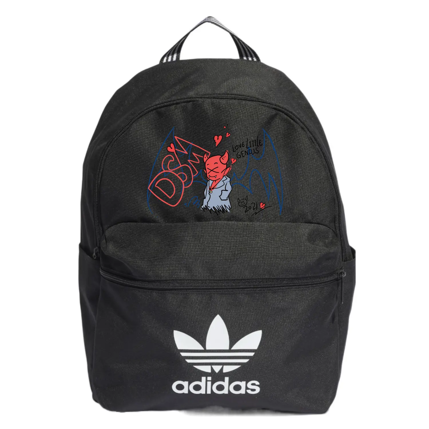 

Adidas Originals Полиэстеровый рюкзак обычный унисекс черный, Demon