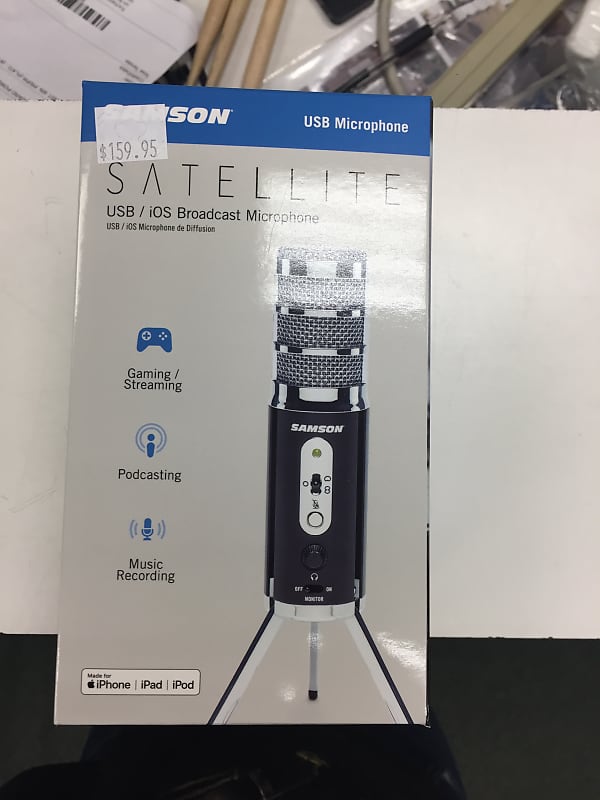 

Конденсаторный микрофон Samson Satellite Multipattern USB/iOS Condenser Microphone