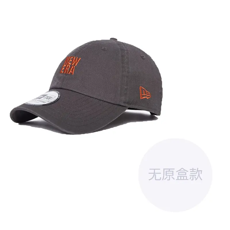 

New Era Хлопковая бейсболка унисекс темно-серого цвета, Серый, New Era Хлопковая бейсболка унисекс темно-серого цвета