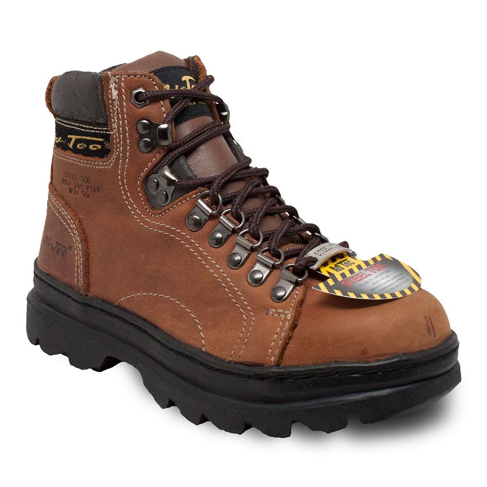 AdЖенские рабочие ботинки Hiker со стальным носком AdTec 2977, коричневый