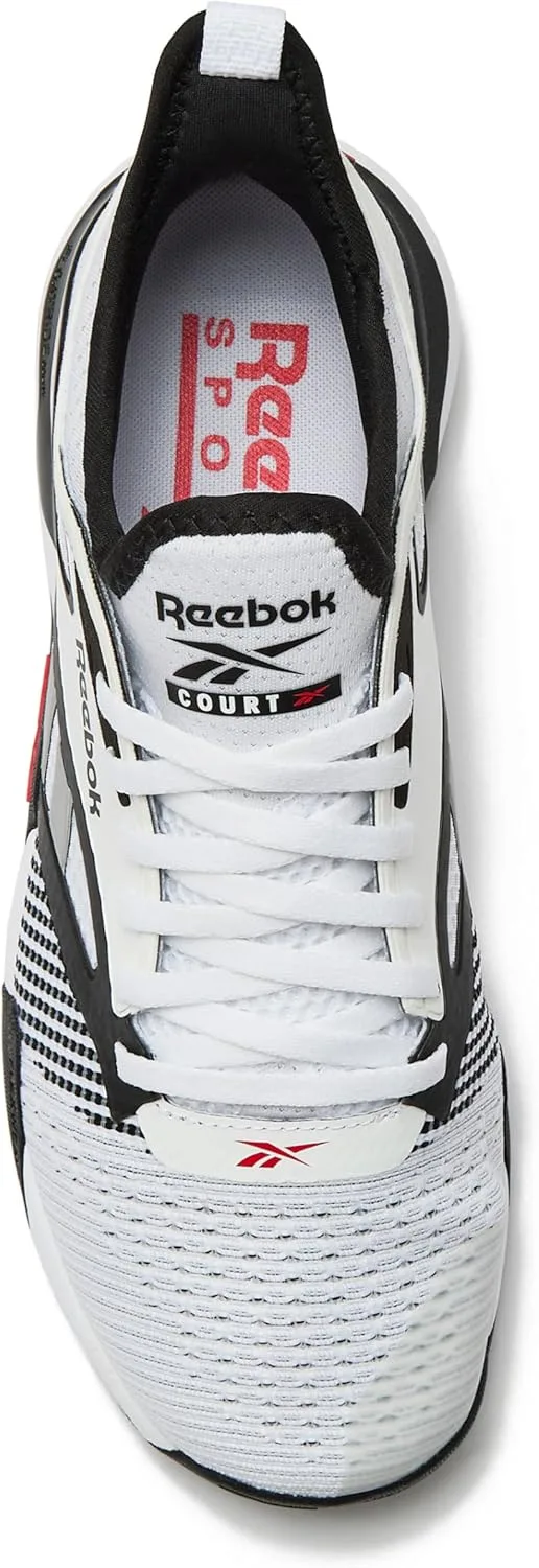 Кроссовки Reebok Unix Nano Court Trainers, белый/черный/красный — фото 4