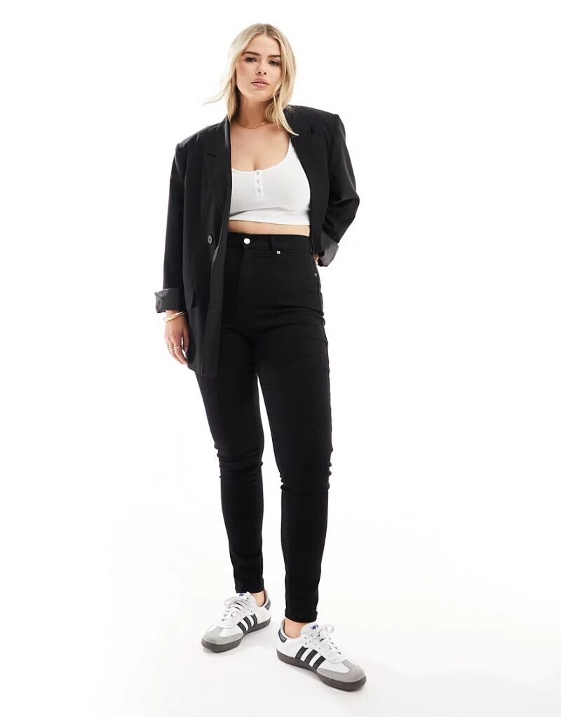 

Черные джинсы с завышенной талией Dr Denim Plus Solitaire