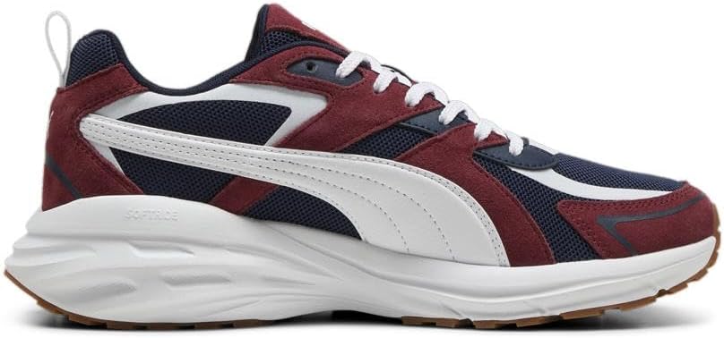 Мужские кожаные кроссовки Puma Hypnotic, белый/красный/синий/темно-синий — фото 3