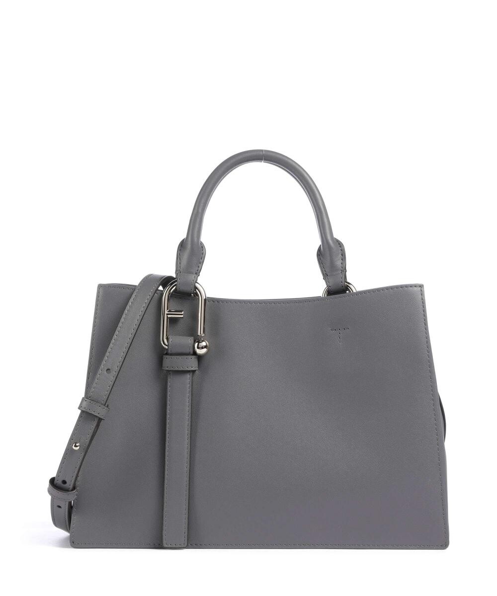 

Сумочка Nuvola m из мелкозернистой кожи Furla, серый