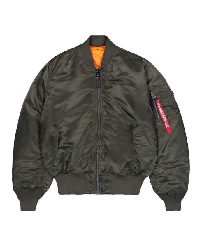 

Двусторонняя куртка-бомбер в стиле MA-1 Alpha Industries, серый