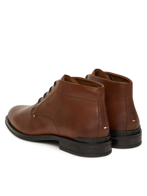 Туфли на шнуровке Corporate Hilfiger Lth Boot FM0FM05697 Tommy Hilfiger, коричневый — фото 3